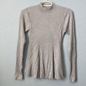 Lulus long sleeve peplum sweater